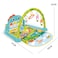 Dinosaur Pedal Piano with music mode cute animal pendants, cartoon forest scene printed pads
