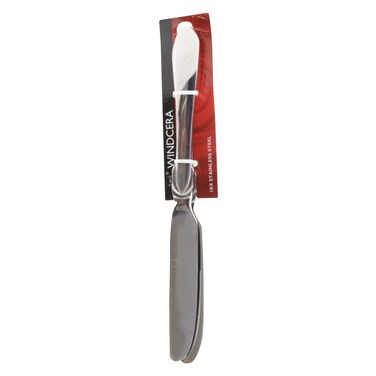 Windcera Ruby Dessert Knife Set 2 Pieces Silver