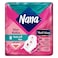 نانا - فوط صحية طويلة فائقة الرقة بأجنحة، - تدفق كثير - 8 فوط - حماية كاملة