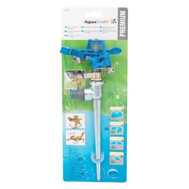 Aquacraft 270070 Heavy Duty Metal Impulse Sprinkler Blue