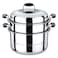 ROYALFORD Double Layer Steamer Pot Silver 30centimeter