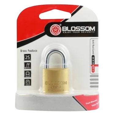 Blossom Padlock Gold 25mm
