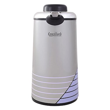 Royalford Stainless Steel Vacuum Flask Grey/Black/Purple 1.3L