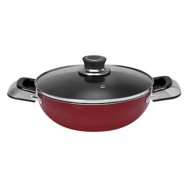 Royalford RF2949 Non-Stick Wokpan With Lid 30cm Red
