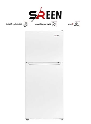 Double Door Steam Refrigerator - 5.9 Feet - white - SRTM218DFW SRTM218DFW white (Installation Not Included)