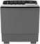 GSTT18XTB General Supreme Twin Tub Semi Automatic Washing Machine 18K,Dark Grey/Black, GSTT18XTB