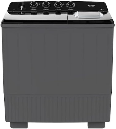 GSTT14XTB General Supreme Twin Tub Semi Automatic Washing Machine 14K,Dark Grey/Black, GSTT14XTB