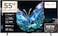TCL 55V6C Television 55 Inch Smart TV 4K UHD HDR 10+ Gaming Google TV, Dynamic Color Enhancement, Dolby Vision Atmos, DTS Virtual X, MEMC, Voice Control, Game Master with Slim Design (2025 Model)