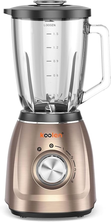 Koolen Electric Blender 1.5L 1300W Glass Gold Model 801107027