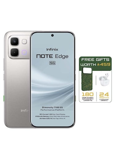 نوت إيدج ثنائي الشريحة لونا تيتانيوم 8GB 256GB 5G - نسخة الشرق الأوسط مع غلاف وسماعة رأس وشاشة مع ضمان 6 أشهر