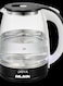 Palson Glass Kettle 1.8L, Transparent Glass Body For Visible Water Level, Concealed Heating Element For Safety, Transparent - 40041