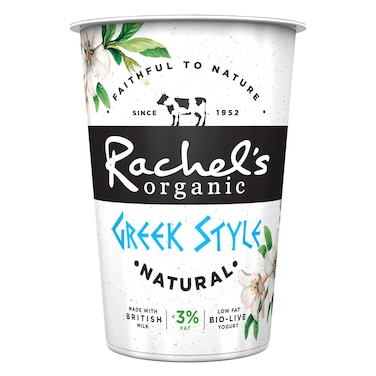 Rachel's Organic, Greek Style Yogurt Low Fat Natural 450g