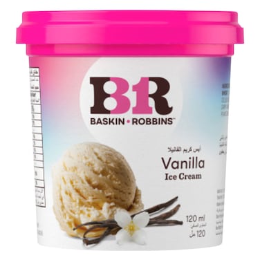 Baskin Robbins Ice Cream Vanilla Cup 120ml