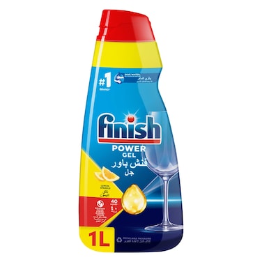Finish All in One Max Concentrated Dishwasher Gel, Lemon Sparkle, 1L