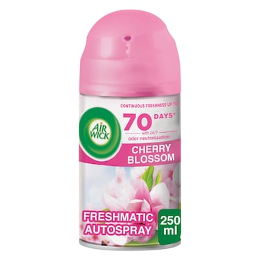 Air Wick  Automatic Air Freshener Spray Refill, Cherry Blossom Scent, 250ml