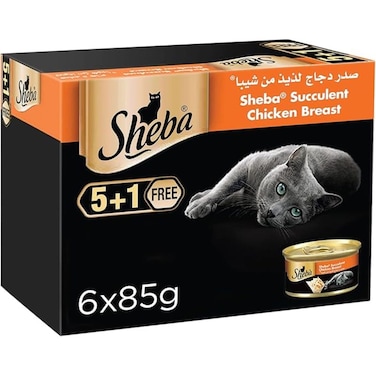 Sheba Cat Food Chicken Breast 85g x6