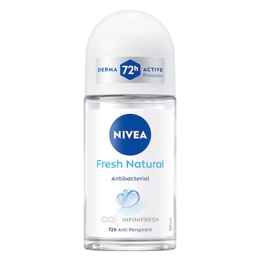NIVEA Deodorant Roll-on for Women, 48h Protection, Fresh Natural Ocean Extracts, 50ml