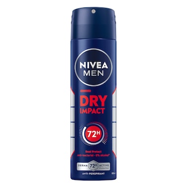 NIVEA MEN Antiperspirant Spray for Men, 48h Protection, Dry Impact, 150ml