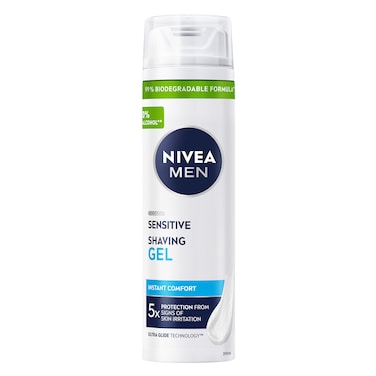 NIVEA MEN Shaving Gel, Sensitive Chamomile &amp; Hamamelis, 200ml
