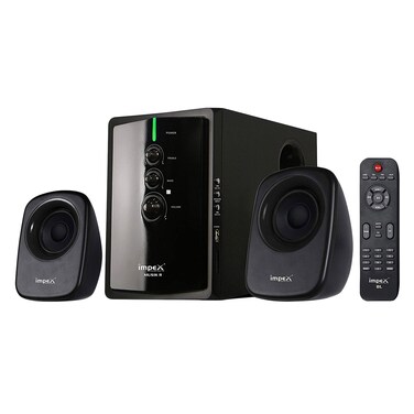 Impex 2.1 Musik-R Ht 2103 40W Portable Multimedia Bluetooth Home Theatre Speaker System With Digital Amplifier Subwoofer Full Function Remote Control MP3/WMA/FM Radio, Black