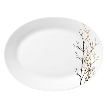 Ivory Oval Rice Plate 32 Cm