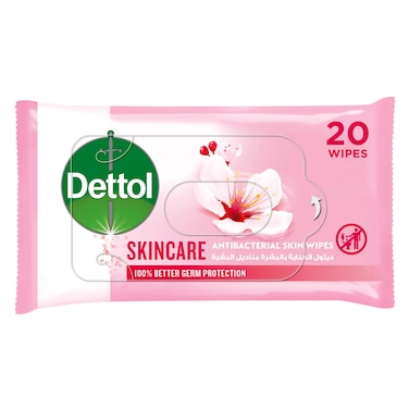 Dettol Skincare Antibacterial Skin Wipes, 20