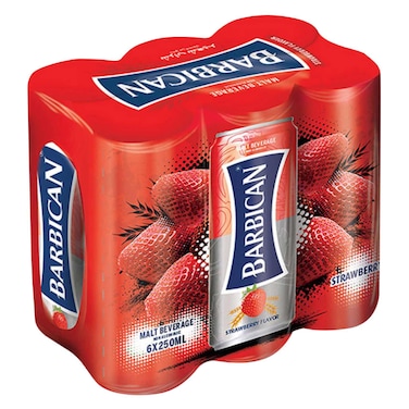Barbican Strawberry Malt Beverage 250ml X 6