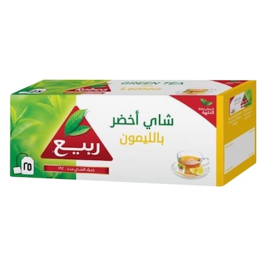 Rabea Tea Natural Green Tea With Lemon 1.6g x 25 Pieces