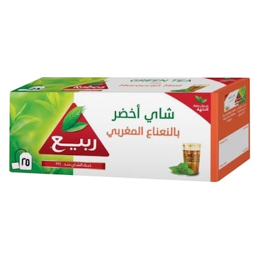 ربيع شاي اخضر مغربي 1.8 جرام × 25