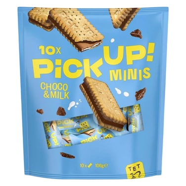 Bahlsen Pick Up! Minis Choco &amp; Milk Biscuits Bar 106g
