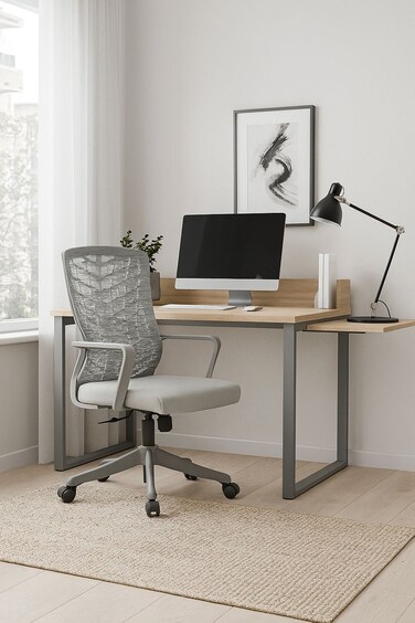 Swivel Office Chair - Gray