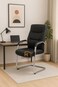 Stationary Office Chair - Black