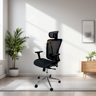 Swivel Office Chair 130x65x60 - Black