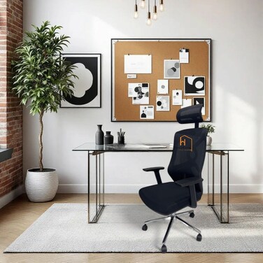 كرسي مكتب دوار متحرك 121×51×66- اسود