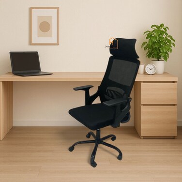 Swivel Office Chair 126x70x65 - Black