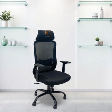 كرسي مكتب دوار متحرك 126×68×58- اسود