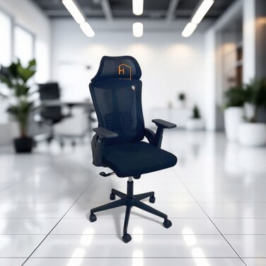 Swivel Office Chair, 126 x 68 x 58 - Black