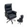 كرسي مكتب دوار - جلد - اسود