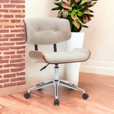كرسي مكتب دوار - 50×40×86 سم - بيج