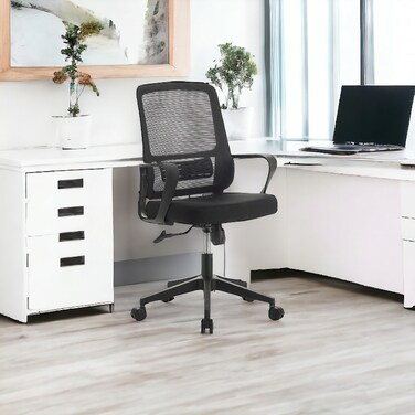 Swivel Office Chair - Black