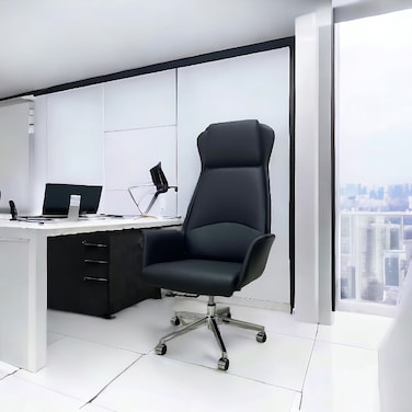 Swivel Office Chair - Black