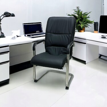 كرسي مكتب ثابت اسود  50×50×100 سم