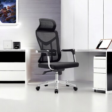 Swivel Office Chair - Black