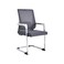 Grey fixed office chair 50x50x100 cm