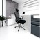 Black swivel office chair