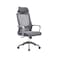 Gray swivel office chair with armrests (50 x 50 x 125 cm)