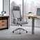 Gray swivel office chair with armrests (50 x 50 x 125 cm)