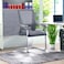 Gray fixed office chair with armrests (50 x 50 x 100 cm)
