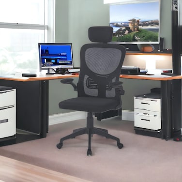 Black swivel office chair, 50 x 50 x 125 cm
