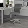 كرسي مكتب متحرك  رمادى ابيض 50×50×100 سم